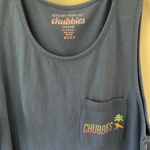 Chubbies Palm Tree Tank Top - Large - Picture 3 of 3